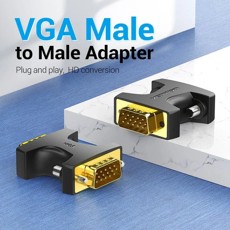 Adaptador Union Vga Extensor Macho A Macho Ficha Vention