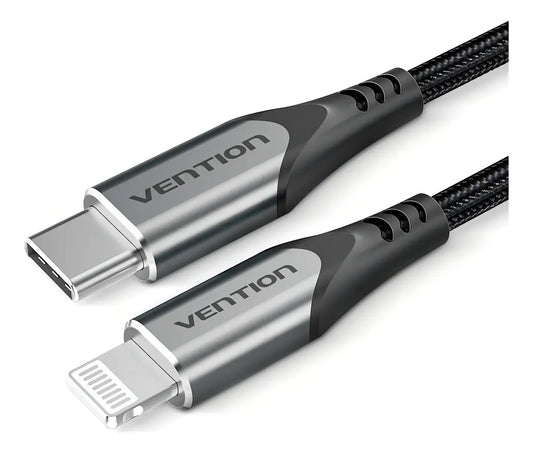 Cable Usb C Para Lightning Y iPhone Carga Rapida 2m Vention