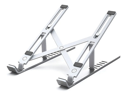 Soporte Notebook Aluminio Regulable Anti Deslizante Vention Plateado