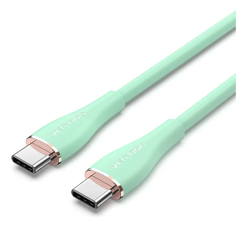 Cable Usb C Carga Rapida 1,5m 5a 100w Pd Silicona Vention