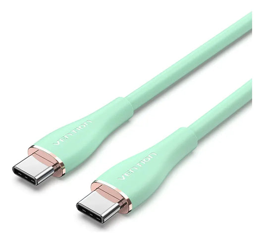 Cable Usb C Carga Rapida 1,5m 5a 100w Pd Silicona Vention
