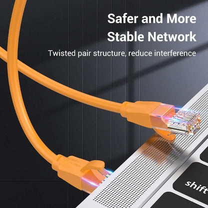 Cable De Red Cat6 Patch Cord Utp Rj45 2 M Naranja Vention