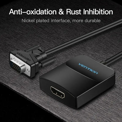 Cable Adaptador Vga Macho A Hdmi 15cm Vention