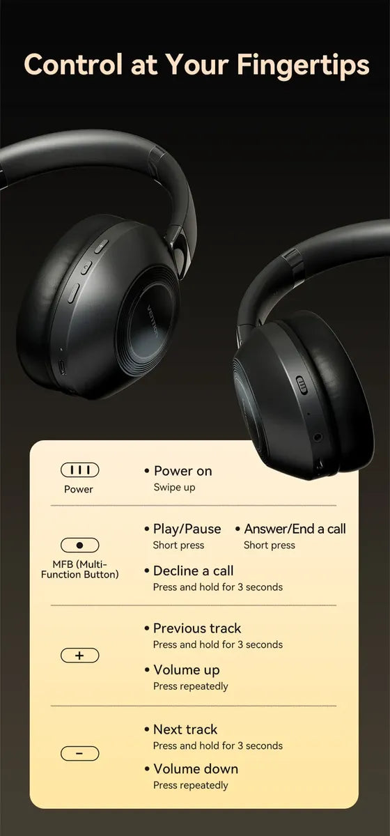 Auriculares Soundmate S11 Inalambricos Bluetooth Vention Negro