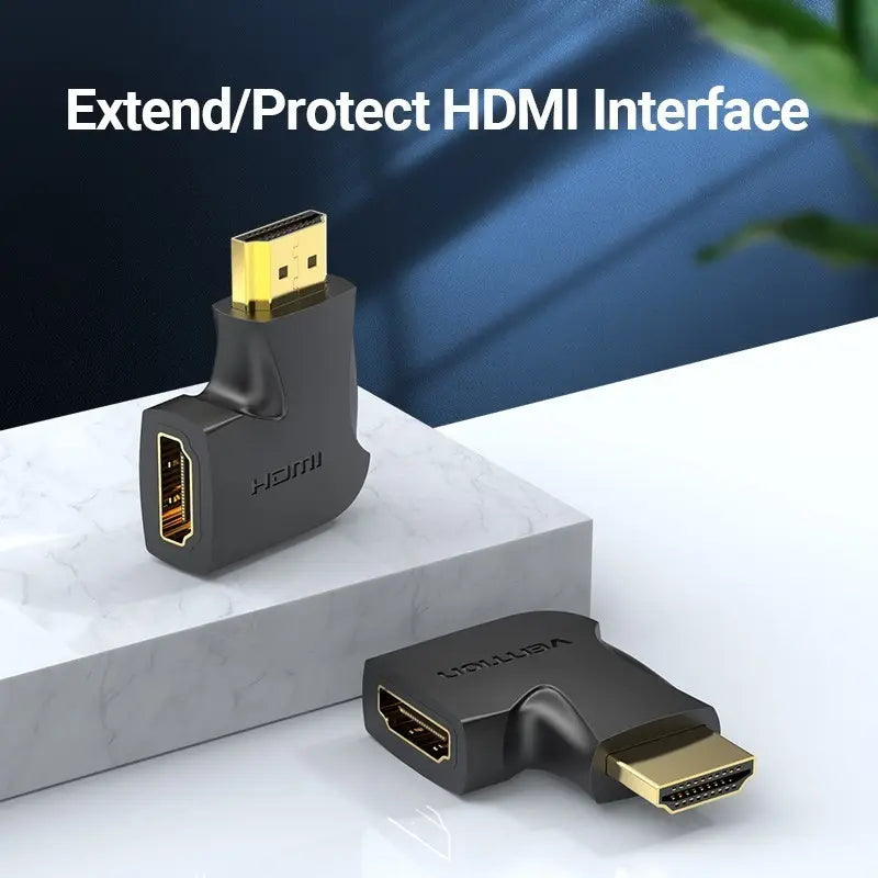 Adaptador Pack 2 Hdmi Hembra A Macho Codo 270 Grados Vention