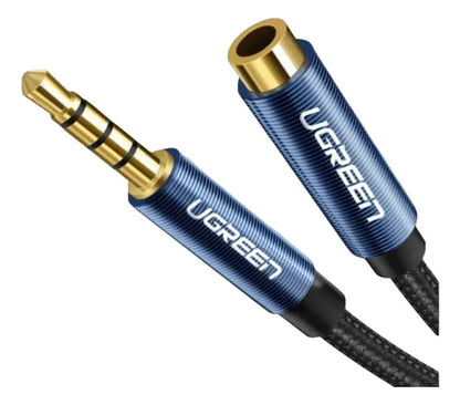 Cable Extensor Audio Auxiliar Plug 3,5 Mm 2 M Negro Ugreen