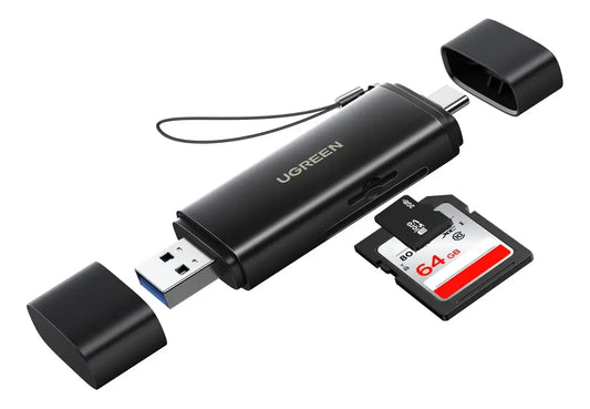 Lectora De Tarjeta Usb A Y Usb C Sd Y Micro Uhs-ii Ugreen Negro