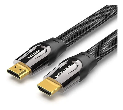 Cable Hdmi 2,0 Flat Trenzado Certificado 4k 2M Vention