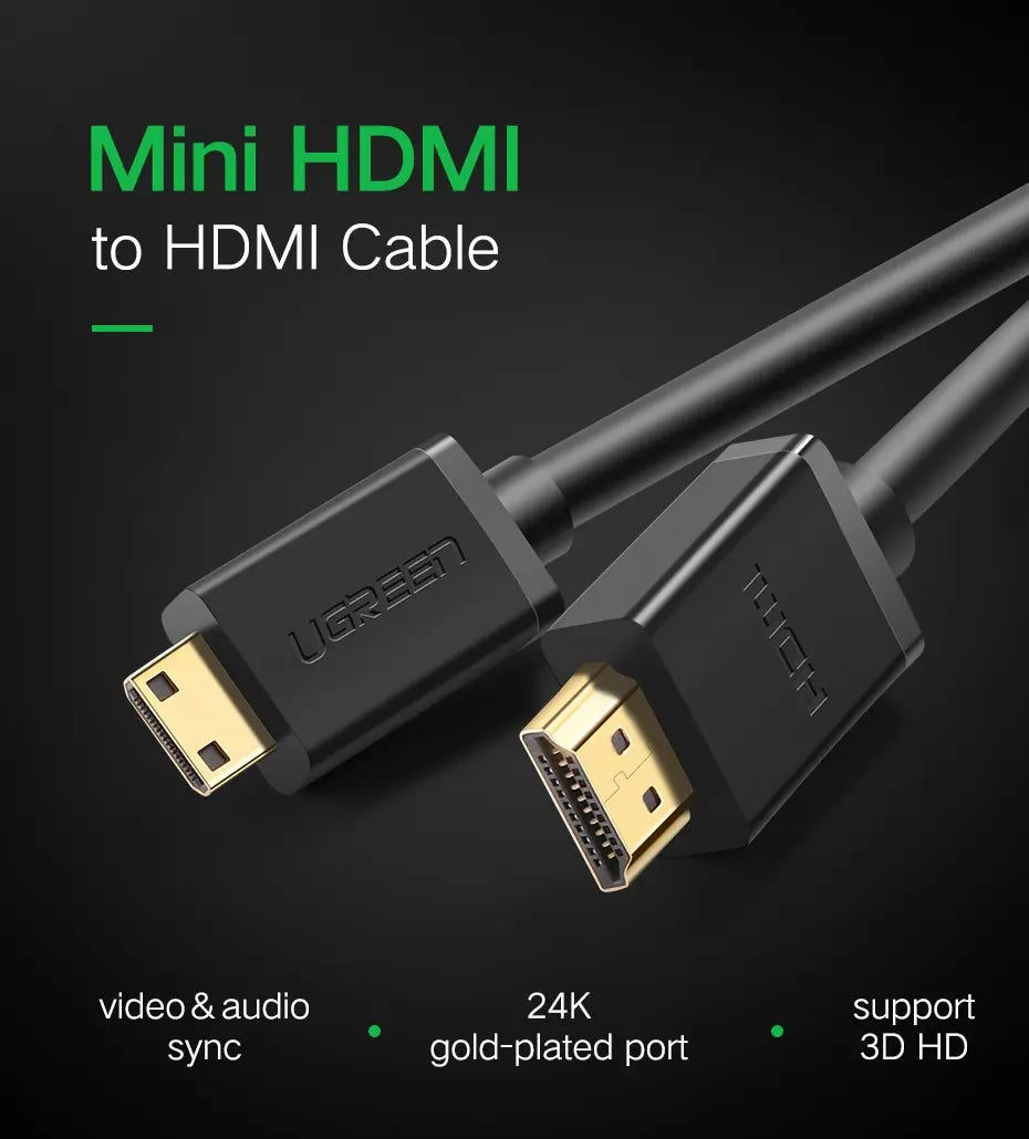 Cable Mini Hdmi A Hdmi Macho A Macho 4k 60hz 1,5m Ugreen