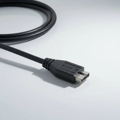 Cable Usb C A Micro B Evox 0,50 Cm Pc Disco Rigido Externo Negro