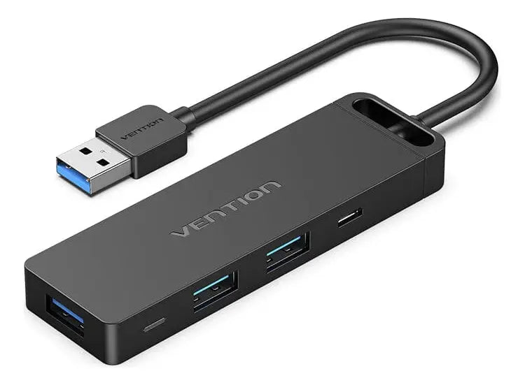 Hub Multipuerto Usb 3,0 6 En 1 Tf Sd 15 Cm Vention Negro