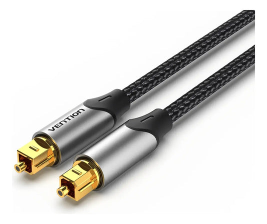 Cable Optico Trenzado Audio Digital Fibra Plug 3m Vention