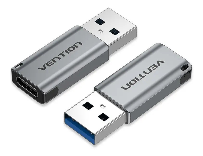 Adaptador Usb 3,0 Macho A Usb C Tipo C Hembra Vention Gris
