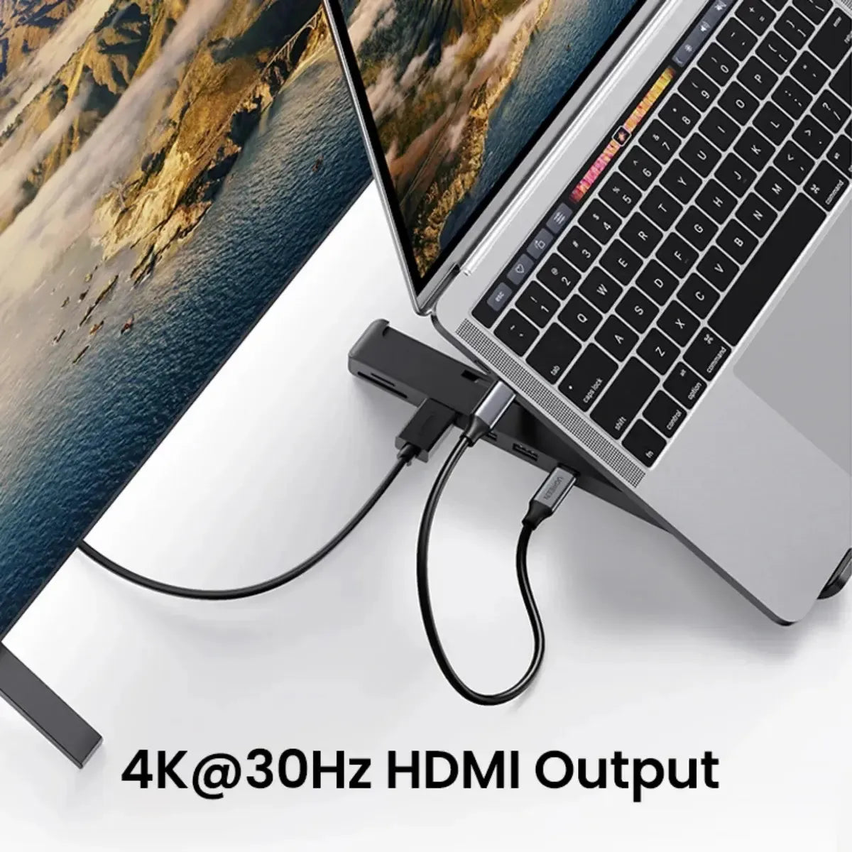 Soporte Hub Docking Plegable Usb 3,0 Hdmi 4k Lectora Ugreen