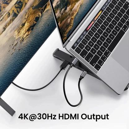 Soporte Hub Docking Plegable Usb 3,0 Hdmi 4k Lectora Ugreen