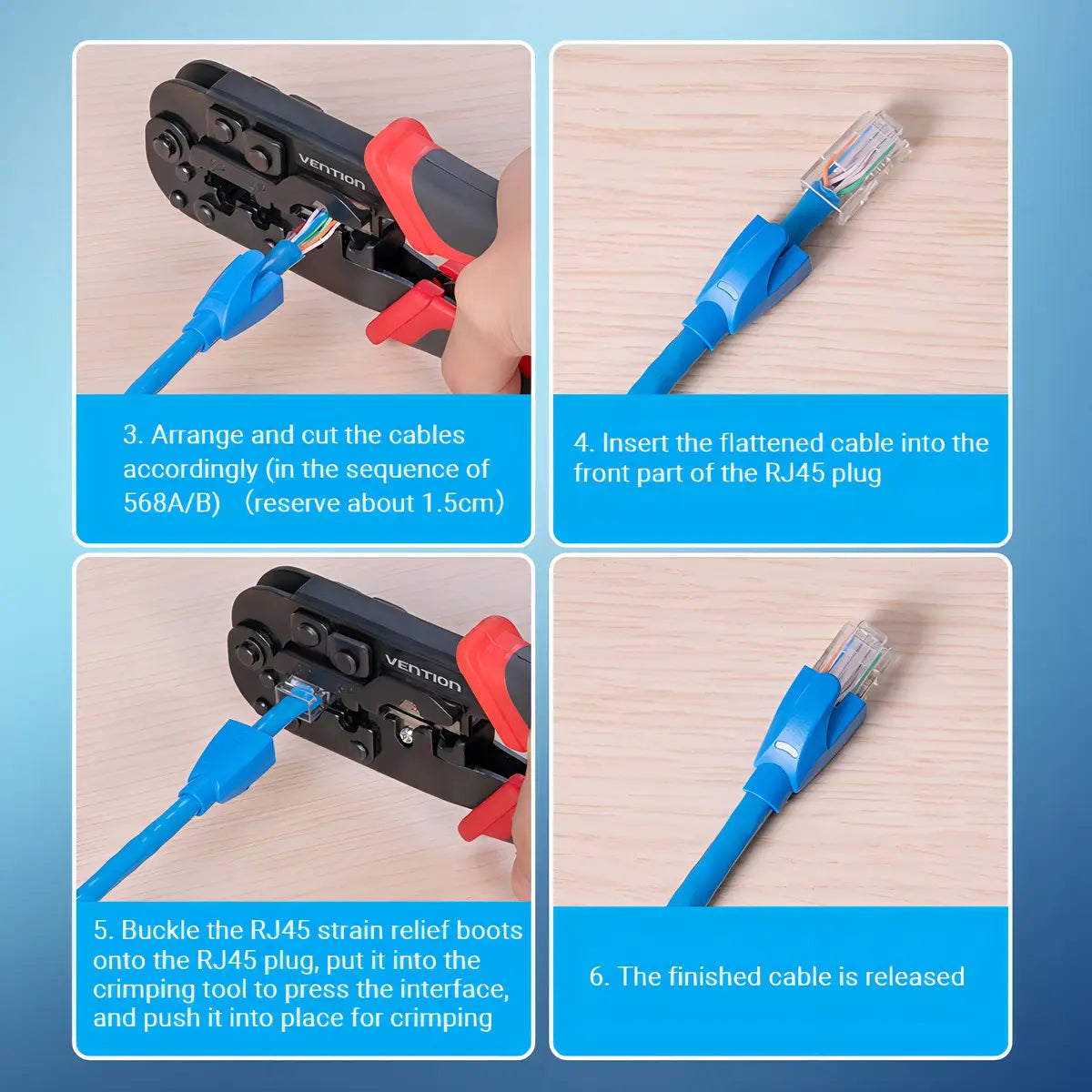 Bolsa 100 Capuchones Rj45 Fichas Cable De Red Milky Vention
