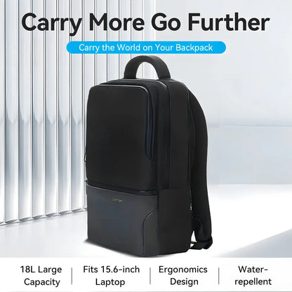 Mochila Porta Notebook Y Laptop 15,6 Ipx4 18 Litros Vention Negro Liso