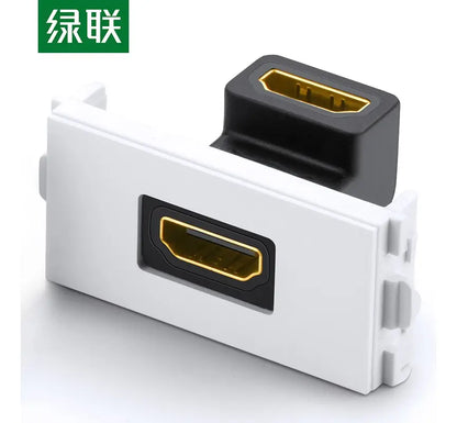 Bastidor Hdmi De Pared 4k Blanco Angulo 90° Ugreen