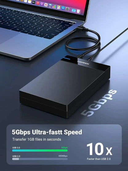 Carry Disk Disco Externo Hdd 3,5 Ssd Sata A Usb-b 3,0 Ugreen