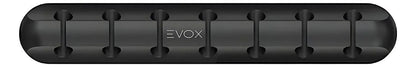 Organizador De 7 Cables Escritorio Con Adhesivo Evox Negro