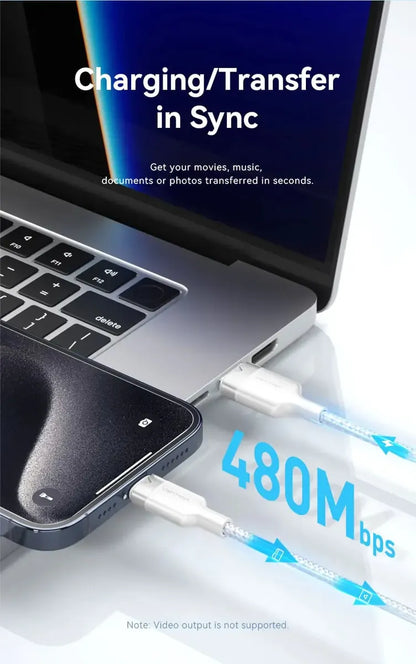 Cable Usb A Usb C 6a 480 Mbps Datos Carga 2m Blanco Vention
