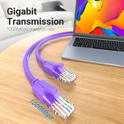Cable De Red Cat6 Patch Cord Utp Rj45 2m Violeta Vention