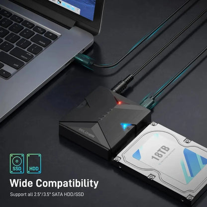 Docking Station Doble Bahia Usb 3,2 Sata 2,5 / 3,5 Belcheri