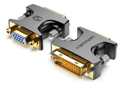 Adaptador Union Dvi Macho A Vga Hembra Extensor Hd Vention