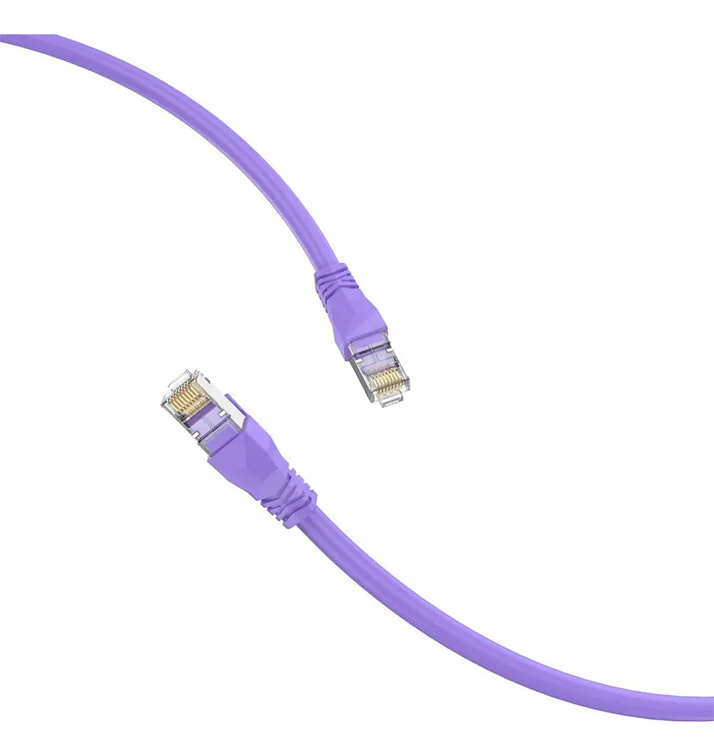 Cable De Red Cat 6a Rj45 Sftp Purpura 10gbps 30m Vention