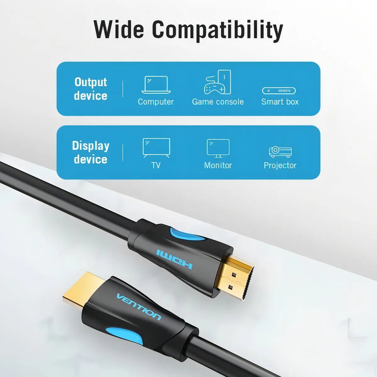 Cable Hdmi 2,0 Certificado 4k 60hz 8 Mts - Vention