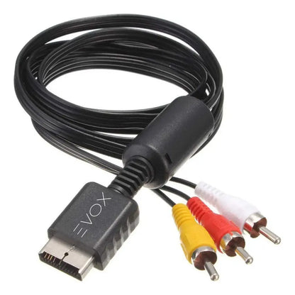 Cable De Audio Y Video Av A Rca Para Ps2 De 1,8 M Evox