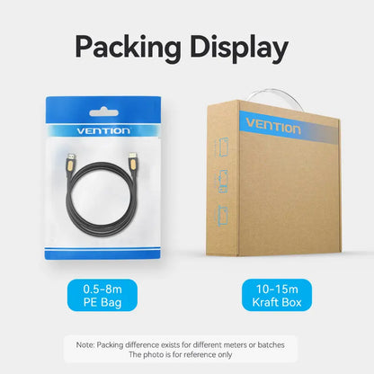 Cable Hdmi 2,0 Certificado Hd 4k 60hz Hdr 3 Metros Vention