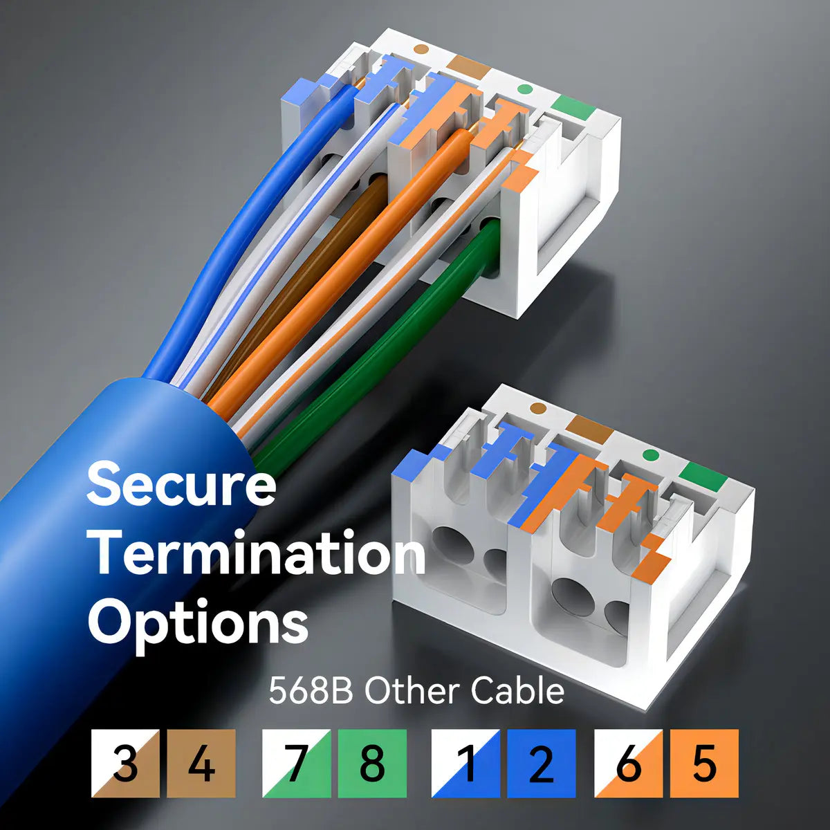 Ficha Jack Rj45 Keystone Utp Cat7 10gbps Vention
