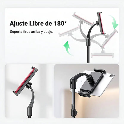 Soporte Tripode 2 En 1 Para Tablet Celular 170cm 360° Ugreen Negro