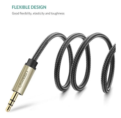 Cable De Audio Stereo Aux 3,5 A 6,5 Macho Gris 1m Ugreen