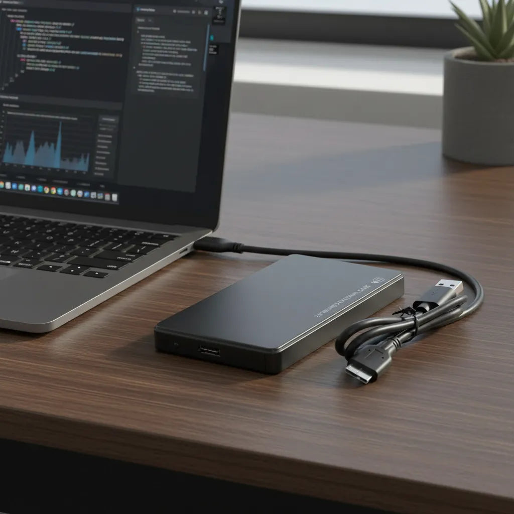 Carry Disk Case Usb 3,0 Sata 2,5 Disco Hdd Sdd Notebook 25cm Negro