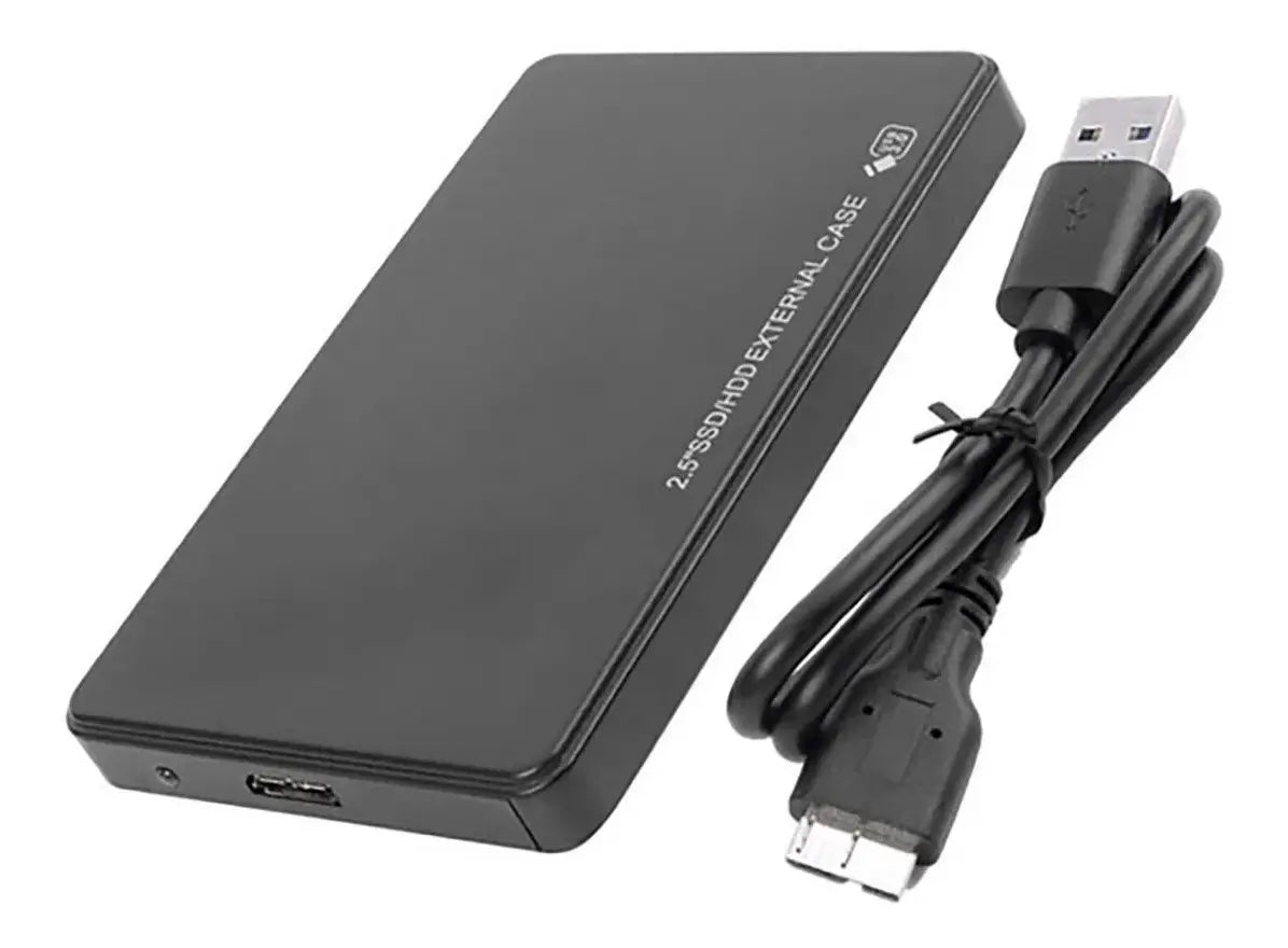Carry Disk Case Usb 3,0 Sata 2,5 Disco Hdd Sdd Notebook 25cm Negro