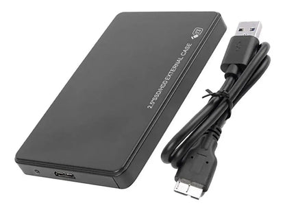 Carry Disk Case Usb 3,0 Sata 2,5 Disco Hdd Sdd Notebook 25cm Negro