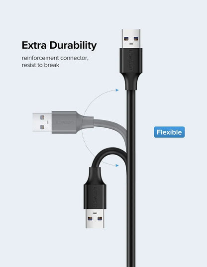 Cable Alargue Premium Usb 2,0 Macho A Hembra 5 Metros Ugreen Negro