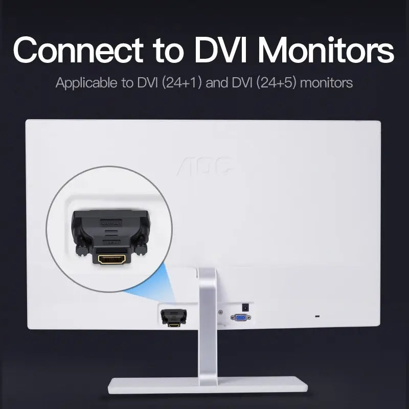 Adaptador Premium Dvi (24+1) Macho A Hdmi Hembra - Vention