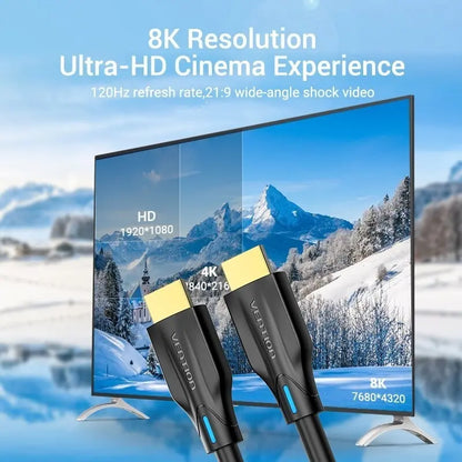 Cable Hdmi 2,1 8k Earc 120hz Hdr Vrr 48gb 10 Metros Vention