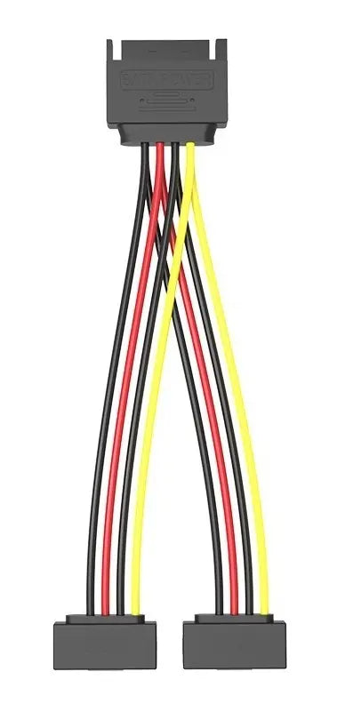 Cable Sata Power 1x2 Splitter Macho A 2 Hembras 90° Vention