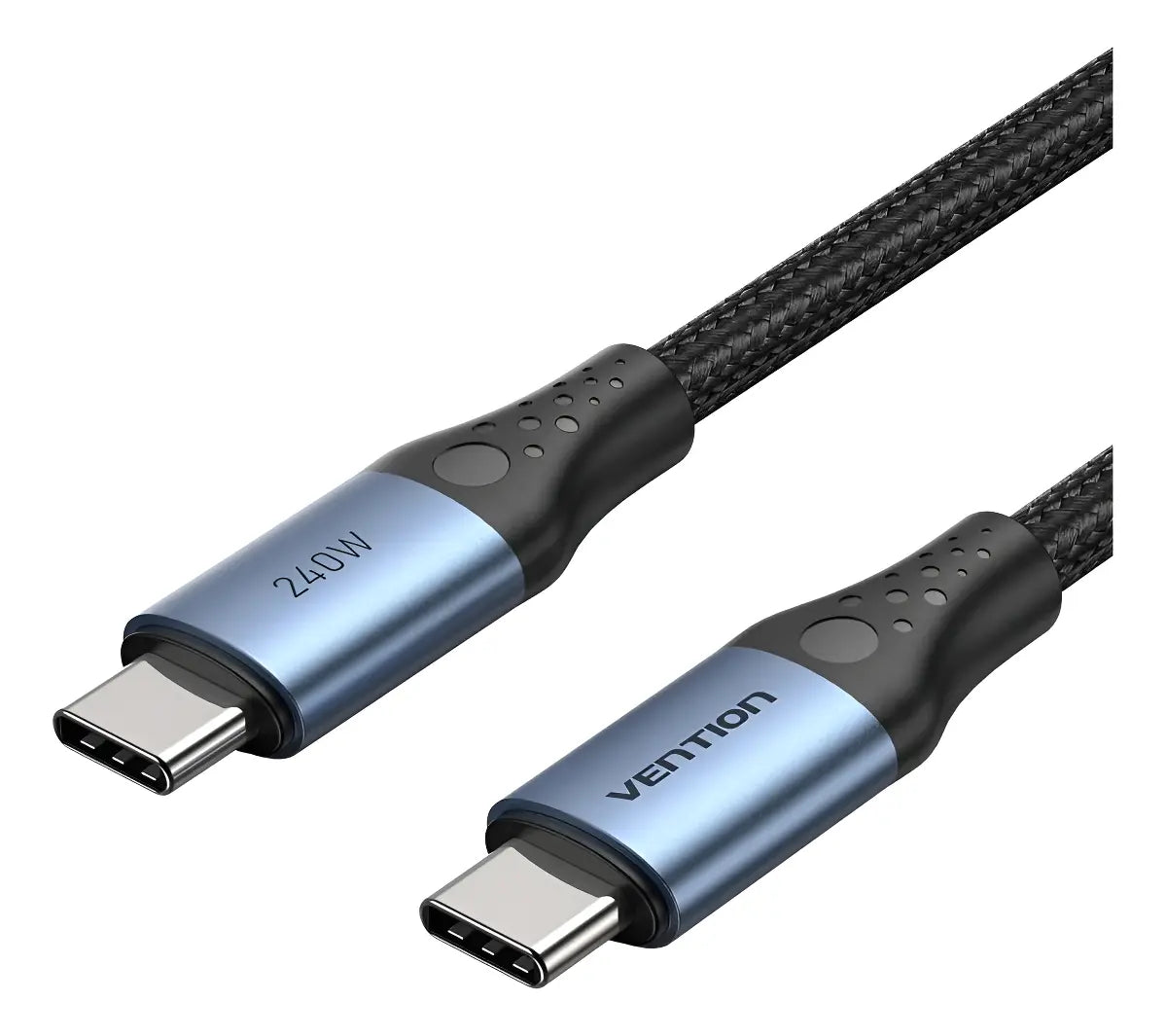 Cable Usb C 240w Carga Ultra Rapida Trenzado 2 M Vention Negro