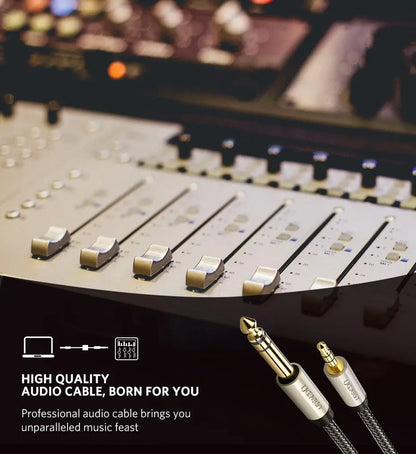 Cable De Audio Stereo Aux 3,5 A 6,5 Macho Gris 1m Ugreen