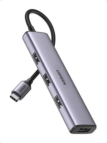 Hub Multipuerto 4 En 1 Usb C A Usb 3,0 X4 Aluminio Ugreen