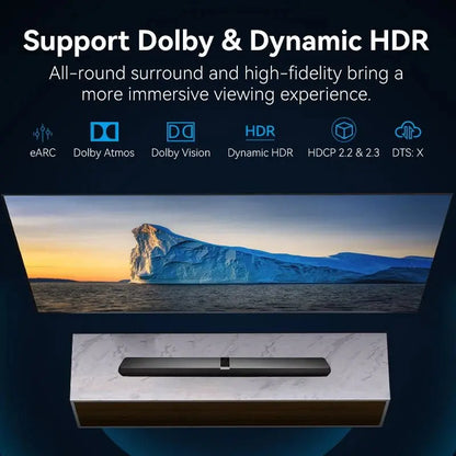 Adaptador Union Hdmi 8k 2,1 Hembra A Macho Extensor Vention