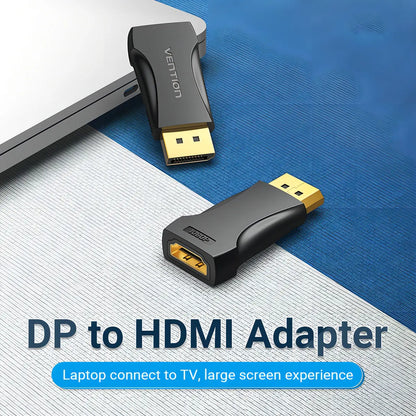 Adaptador Display Port A Hdmi Hembra 1080p Ficha Vention Negro