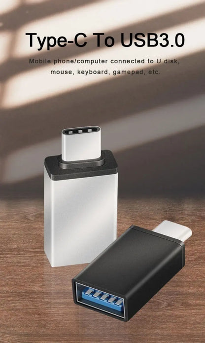 Adaptador Otg Usb 3,0 Hembra A Usb Tipo C Macho - Evox Negro