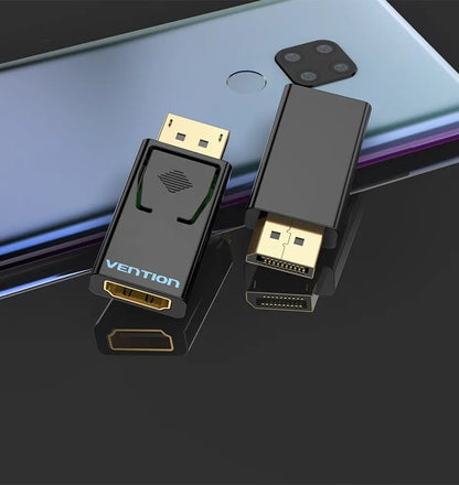 Adaptador Display Port Macho A Hdmi Hembra 1080p Vention - Negro