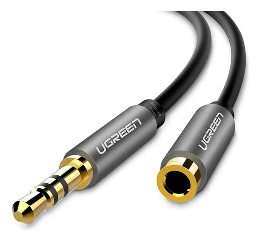 Cable De Audio Extensor Auxiliar Plug 3,5mm 2 Metros Ugreen